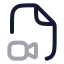 Filevideocamera icon with twotone rounded style