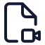 Filevideo icon with stroke standard style