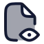 Fileview icon with duotone rounded style