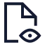 Fileview icon with stroke sharp style