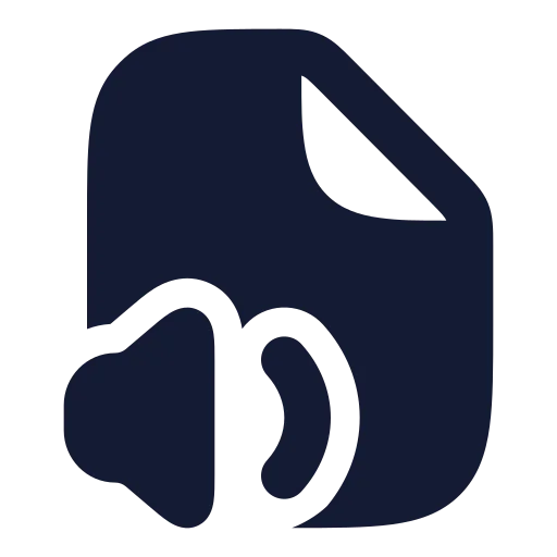 File Volume Icon in Solid Rounded style