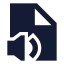 Filevolume icon with solid sharp style