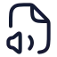 Filevolume icon with stroke rounded style