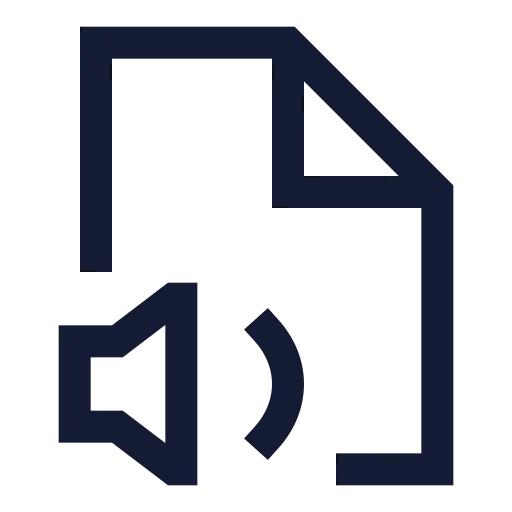 File Volume Icon in Stroke Sharp style