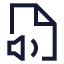 Filevolume icon with stroke sharp style