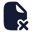 Filexcorner icon with solid rounded style