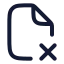 Filexcorner icon with stroke rounded style