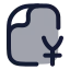 Fileyen icon with duotone rounded style