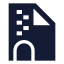 Filezip icon with solid sharp style