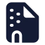 Filezip icon with solid standard style