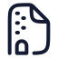 Filezip icon with stroke rounded style