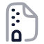 Filezip icon with twotone rounded style