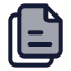 Files icon with duotone standard style