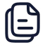 Files icon with stroke rounded style