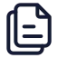 Files icon with stroke standard style
