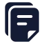 Files icon with solid standard style