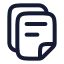 Files icon with stroke rounded style
