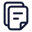 Files icon with stroke standard style