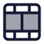 Film icon with duotone standard style