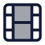 Film icon with duotone standard style