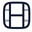 Film icon with twotone rounded style