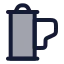 Filmroll icon with duotone rounded style