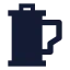 Filmroll icon with solid sharp style