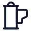 Filmroll icon with stroke rounded style
