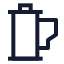 Filmroll icon with stroke sharp style