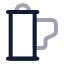 Filmroll icon with twotone rounded style