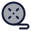 Filmroll icon with duotone standard style