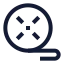 Filmroll icon with stroke sharp style