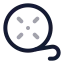 Filmroll icon with twotone rounded style