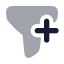 Filteradd icon with bulk rounded style