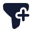 Filteradd icon with solid rounded style