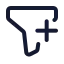 Filteradd icon with stroke standard style