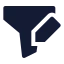 Filteredit icon with solid sharp style