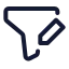 Filteredit icon with stroke standard style