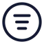 Filtermailcircle icon with stroke rounded style