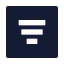 Filtermailsquare icon with solid sharp style