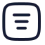 Filtermailsquare icon with stroke rounded style