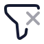 Filterremove icon with twotone rounded style