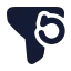 Filterreset icon with solid rounded style