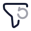 Filterreset icon with twotone rounded style
