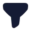 Filter icon with solid rounded style