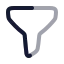 Filter icon with twotone rounded style