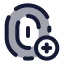 Fingerprintadd icon with duotone rounded style