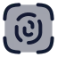 Fingerprintscan icon with duotone rounded style