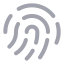 Fingerprintpattern icon with duotone rounded style
