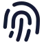 Fingerprintpattern icon with solid standard style